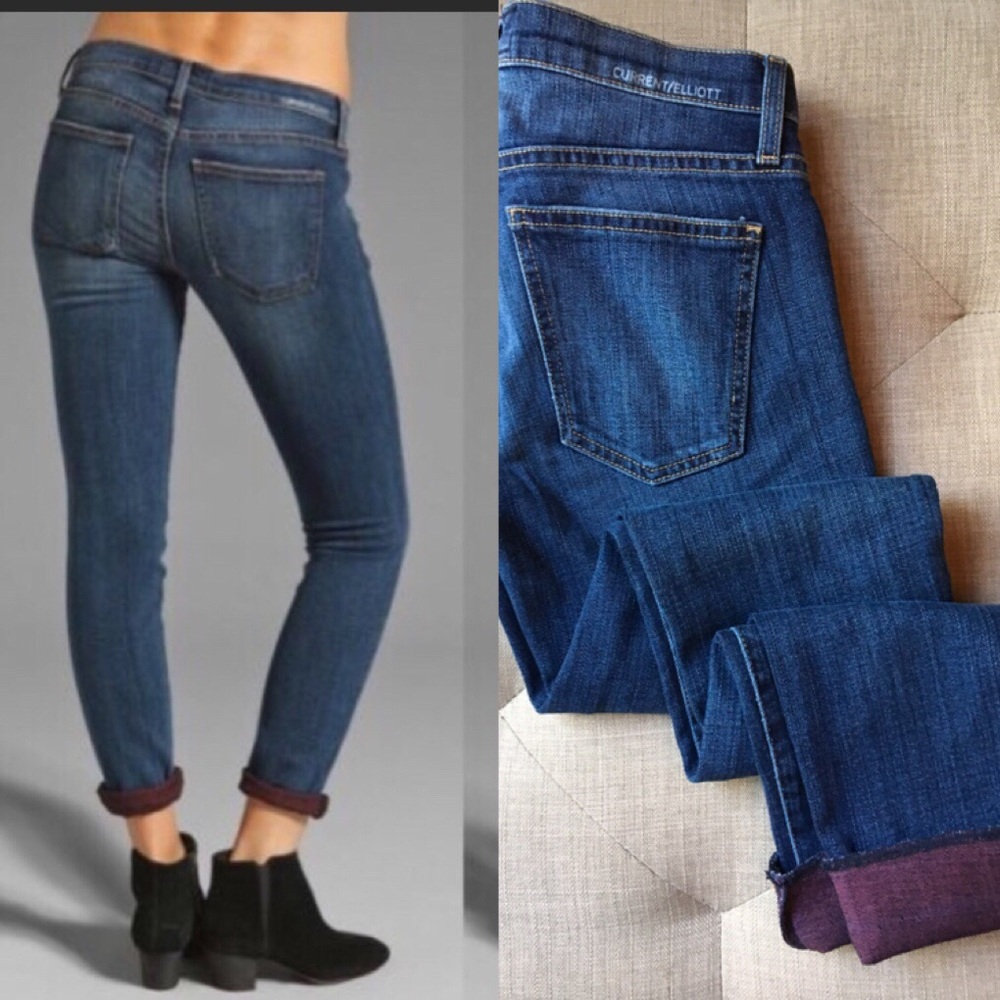 Current Elliott The Rolled Skinny Ruby Loved Jeans